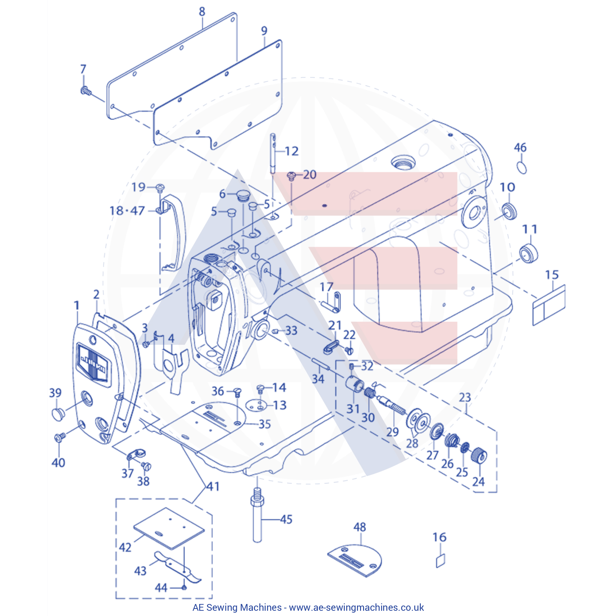 22900609 Thread Take-Up Lever Cover