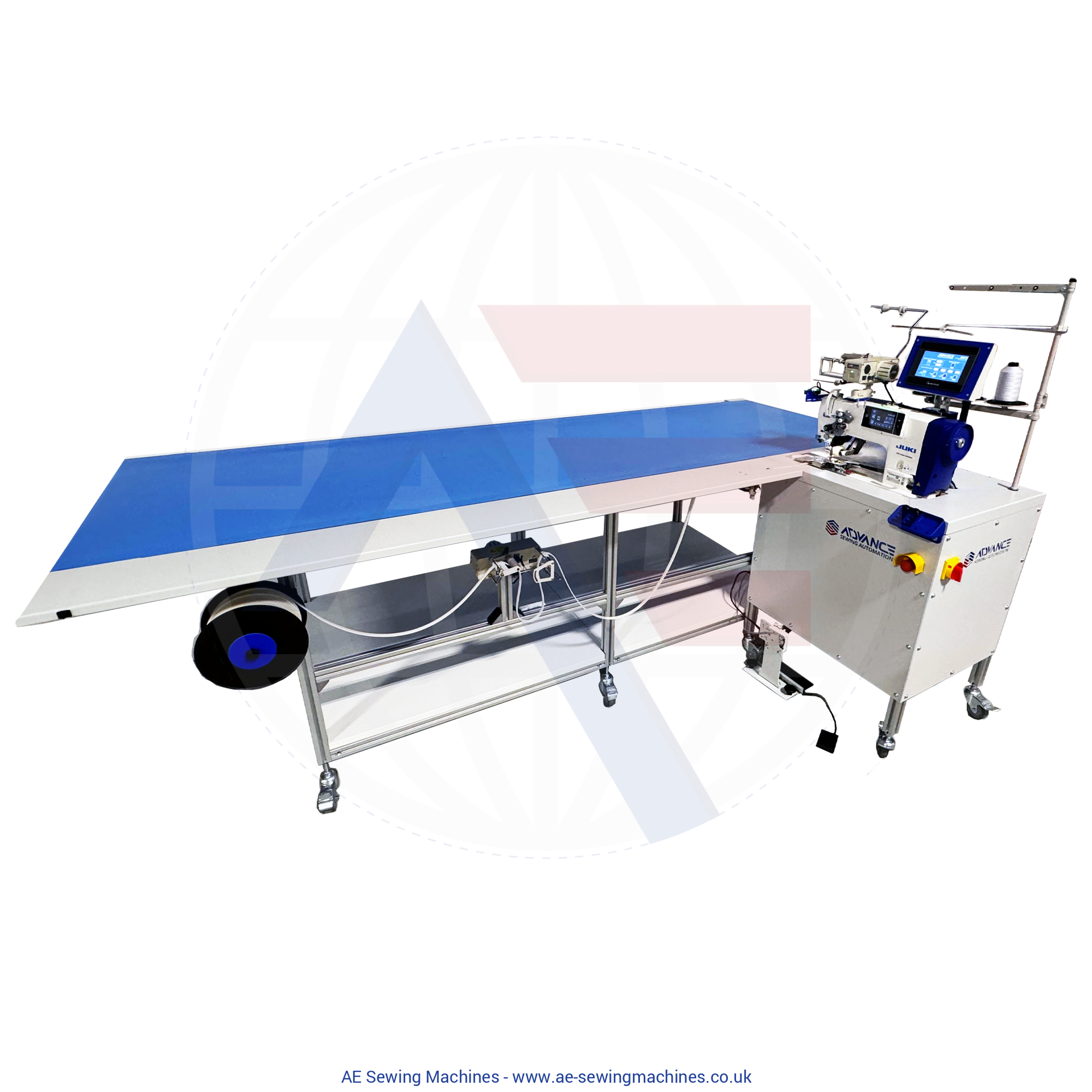 Advance Asa - Vtype/310C Digital 2 - Needle Sewing Machine Conveyor For Seg/Keder Finishing Fabric