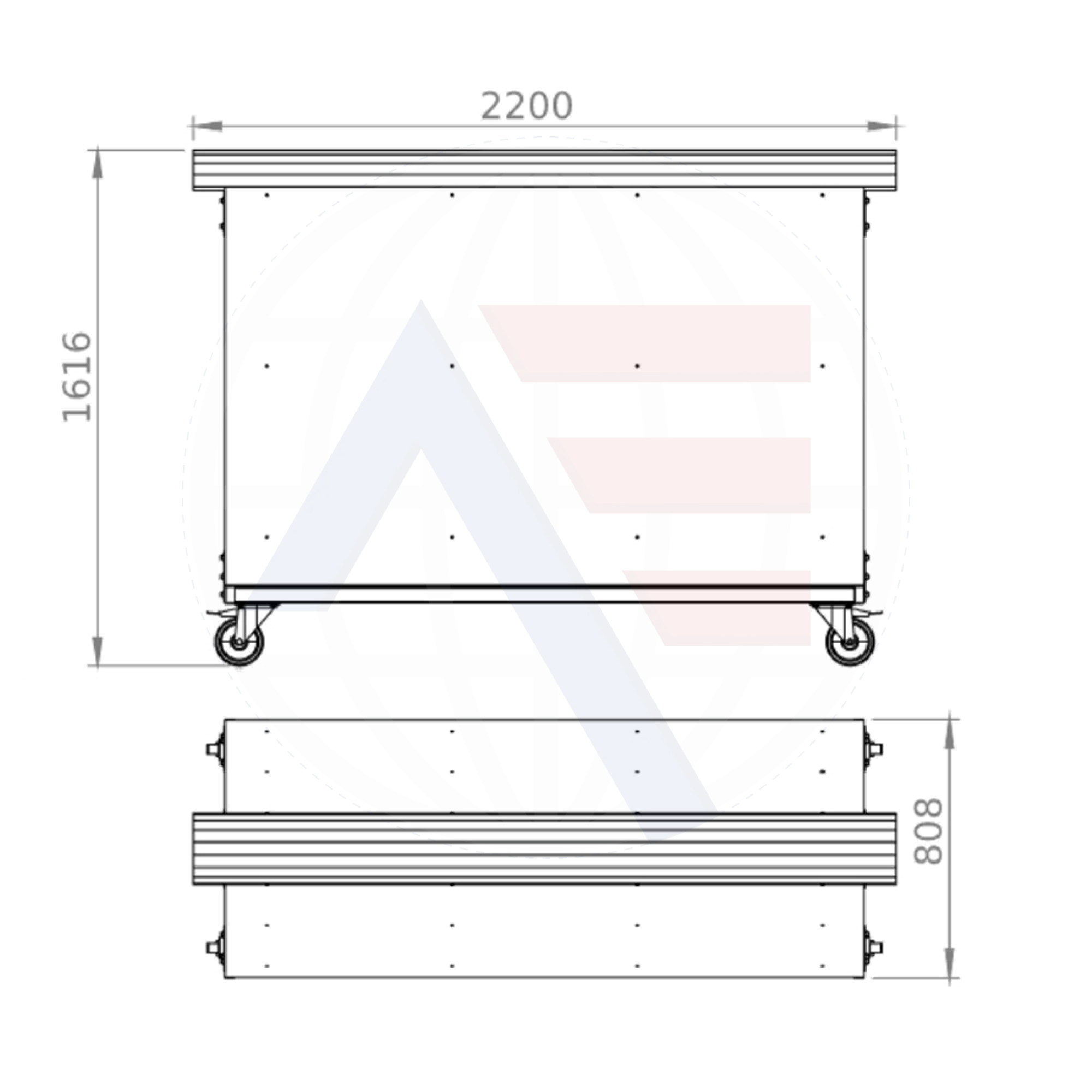 Rexel Ks-1 Workshop Cart For Transportation And Storage Of Leather Sewing